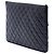 Clutch Chanel Large Quilted Lambskin Camellia O Case Nera Nero - vista 2