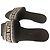 Christian Dior flache Canvas-Sandalen Schwarz Weiß