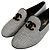 Mocassini Chanel in Tweed Grigio e Nero