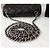 Timeless Chanel Classic Flap Mini Borsa Pelle d'Agnello Nera Nero - vista 12