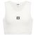 Loewe Top deportivo corto de algodón blanco logo Anagram - vista 8