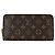 Cartera Zippy Louis Vuitton Castaño Fucsia