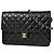 Borsa a tracolla Chanel Matelassé Coco Mark in pelle Nero