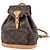 Zaino Louis Vuitton Mini Montsouris Marrone