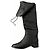 Chanel Botas Altas de Cuero Acolchado Negro - vista 2