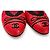 Chanel Sapatilhas em Python Vermelho e Preto - vista 2