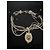 Collana Chanel a più fili di perle con pendente logo CC Bianco D'oro - vista 2