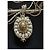 Collana Chanel a più fili di perle con pendente logo CC Bianco D'oro - vista 3