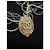 Collana Chanel a più fili di perle con pendente logo CC Bianco D'oro - vista 4