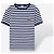 Loewe Camiseta a rayas con logo Blanco Azul oscuro - vista 10