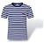 Loewe Camiseta a rayas con logo Blanco Azul oscuro - vista 2