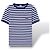 Loewe Camiseta a rayas con logo Blanco Azul oscuro - vista 3