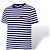 Loewe Camiseta a rayas con logo Blanco Azul oscuro - vista 4