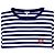 Loewe Camiseta a rayas con logo Blanco Azul oscuro - vista 7