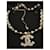 Collana Chanel con pendente CC, perle e cristalli Bianco D'oro - vista 2