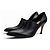 Loewe Escarpins en Cuir Noir à Bout Pointu