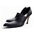 Loewe Escarpins en Cuir Noir à Bout Pointu - vue 10