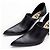 Loewe Escarpins en Cuir Noir à Bout Pointu - vue 11