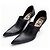 Loewe Escarpins en Cuir Noir à Bout Pointu - vue 2