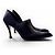 Loewe Escarpins en Cuir Noir à Bout Pointu - vue 6