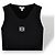 Loewe Top corto in cotone nero logo Anagram - vista 10