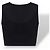 Loewe Top corto in cotone nero logo Anagram - vista 11
