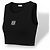 Loewe Top corto in cotone nero logo Anagram - vista 14