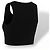 Loewe Top corto in cotone nero logo Anagram - vista 7