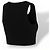 Loewe Top corto in cotone nero logo Anagram - vista 9