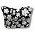 Miu Miu Canvas Tote Bag mit Blumenprint Schwarz Weiß - Ansicht 10