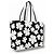 Miu Miu Canvas Tote Bag mit Blumenprint Schwarz Weiß - Ansicht 2