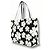 Miu Miu Canvas Tote Bag mit Blumenprint Schwarz Weiß - Ansicht 5