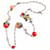 Chanel Collana Cintura Ape e Rana Rosa Rosso Multicolore Verde Giallo Gold hardware