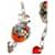 Chanel Collana Cintura Ape e Rana Rosa Rosso Multicolore Verde Giallo Gold hardware - vista 3