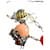 Chanel Collana Cintura Ape e Rana Rosa Rosso Multicolore Verde Giallo Gold hardware - vista 4