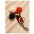Dolce & Gabbana Schlüsselanhänger mit bunten Pompons Weiß Rot Blau Orange Gelb - Ansicht 3
