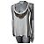 Maje Canotta off-white con perle e catene Bianco Metallico