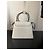 Jacquemus Le Chiquito Mini Borsa in pelle coccodrillo Bianco - vista 2