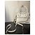 Jacquemus Le Chiquito Mini Borsa in pelle coccodrillo Bianco - vista 3