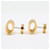 Hermès Orecchini Hermes Mini Pop H Bianco D'oro - vista 2