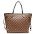 Borsa Tote Louis Vuitton Damier Neverfull MM Marrone