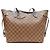 Borsa Tote Louis Vuitton Damier Neverfull MM Marrone - vista 3