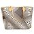 Borsa Tote Louis Vuitton x Yayoi Kusama Monogram Wave Neverfull MM Marrone Bianco - vista 3