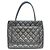 Borsa Tote Chanel Reissue in pelle caviar nera Nero - vista 3