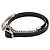 Hermès Collana Choker Hermes Equestre Triple Tour Nero Argento - vista 2