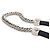 Hermès Collana Choker Hermes Equestre Triple Tour Nero Argento - vista 6