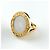 Bulgari Anillo banda Bvlgari en oro amarillo con incrustación de nácar - vista 3