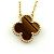 Collana con Pendente Van Cleef & Arpels Vintage Alhambra in Oro Giallo - vista 4