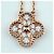 Collana Pendente Van Cleef & Arpels Vintage Alhambra Pink Gold - vista 6