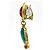 Orecchini Chanel CHANEL Swing Gripoix Rosa Blu D'oro - vista 2
